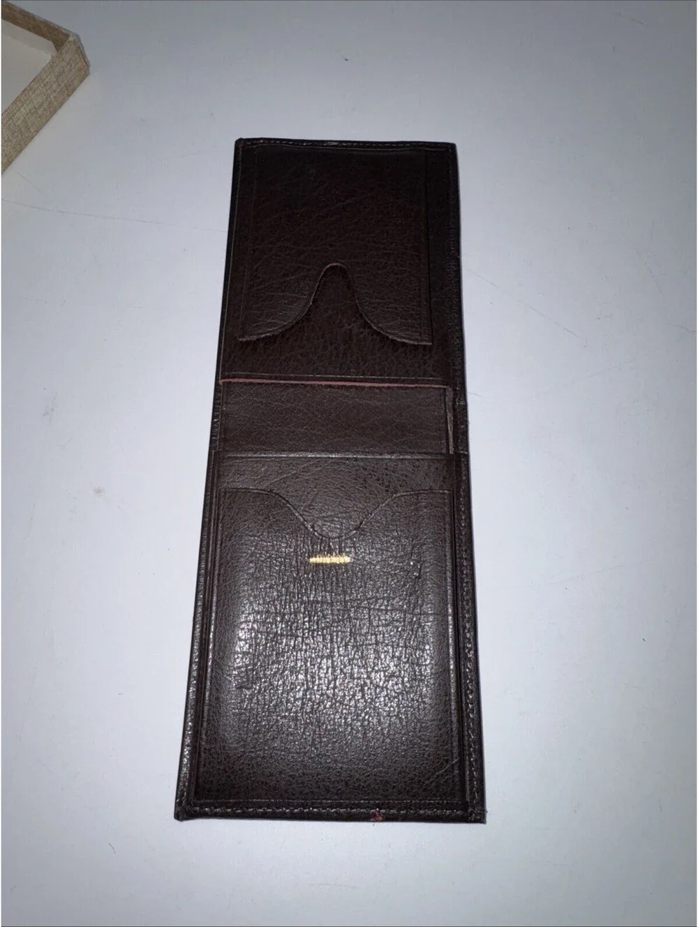 Vintage Water Buffalo Men’s Wallet Brown Bifold Leather EUC